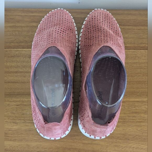 Jeffrey Campbell Tiles Slip-On Pink Perforated Sneakers sz 8 EUC - Picture 4 of 10